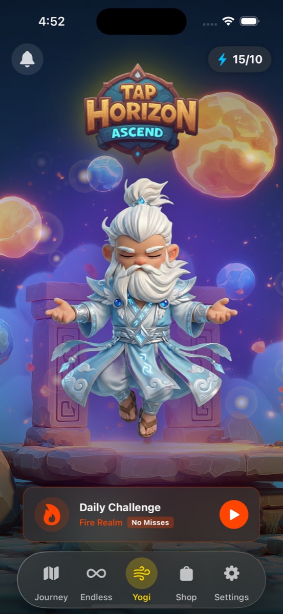 Main menu showing Daily Challenge